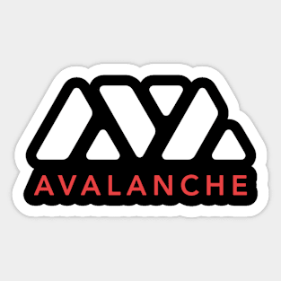 Avalanche Crypto Cryptocurrency AVAX coin token Sticker